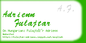 adrienn fulajtar business card